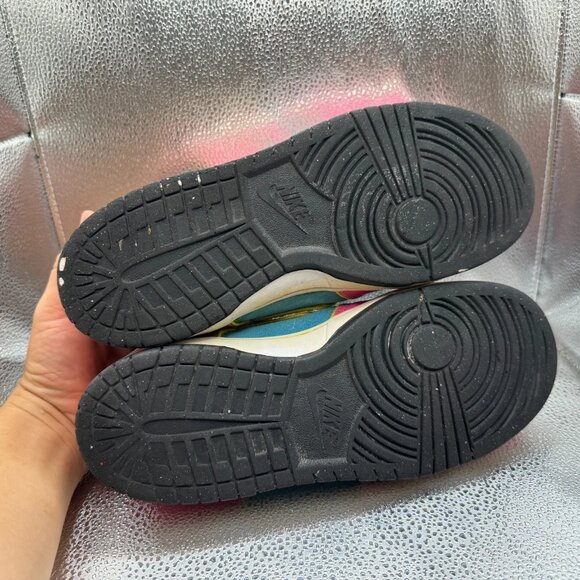 Size 9.5‎ Nike Dunk SB Low Pacman Mens Pink Blue Athletic Sneakers 313170-461 - Picture 9 of 12